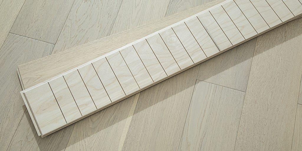Ando Light Oak Tongue * Groove Engineered Wood Flooring Row Image
